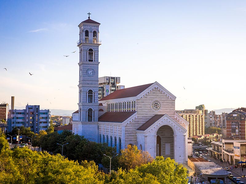 Mother Teresa Cathedral scenic view